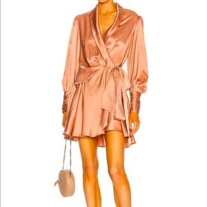 Zimmerman Silk Wrap Mini Dress